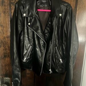 Torrid Women's Sleek Black Leather Jacket